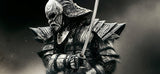 Delta Force Spartan Warrior D/A OTF Automatic Knife Black Tactical S2G - Damascus Tanto Serrated