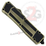 Bronze Scarab Dual Action OTF Automatic Knife - Single Edge Plain