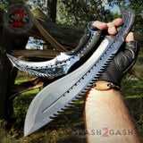Scorpion Claw Karambit Knife & Kukri Machete G10 w/ Spikes - 2PC Set SAVE 20% @ slash2gash.com S2G