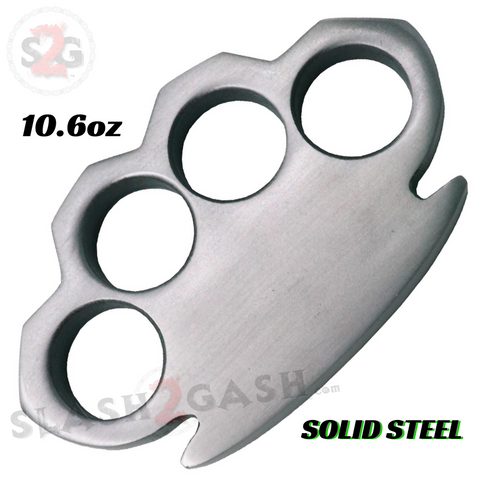 Steam Punk Knuckles Solid Steel Closed Paper Weight - 10.6 oz Knuckle Duster