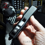 S2G Tactical Shadow OTF Knife Carbon Fiber Switchblade CNC T6061 - REAL Damascus!