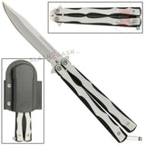 Silver Streak Butterfly Knife Lightweight Balisong