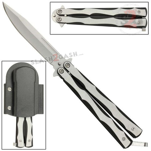 Silver Streak Butterfly Knife Lightweight Balisong