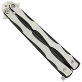 Silver Streak Butterfly Knife Lightweight Balisong