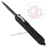 Dark Legacy OTF Dual Action Automatic Knife Black 2 Tone Double Edge