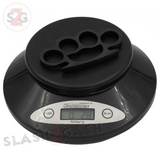 Crown Knuckles Solid Steel Open Paper Weight - Small Black Knuckles