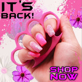 Crown Knuckles Solid Steel Open Paper Weight - Small Pink Knuckles Ladies Women Girls Size