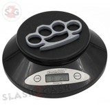 Crown Knuckles Solid Steel Open Paper Weight - Small Silver Knuckles