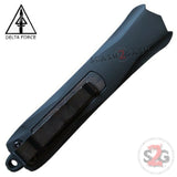 Delta Force Spartan Gladius D/A OTF Automatic Knife Black S2G Tactical - Double Edge Spear Serrated