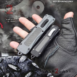 Delta Force OTF Knife 7" Small Spartan w/ Carbon Fiber - 4 Blade Options D/A Automatic Switchblade Knives