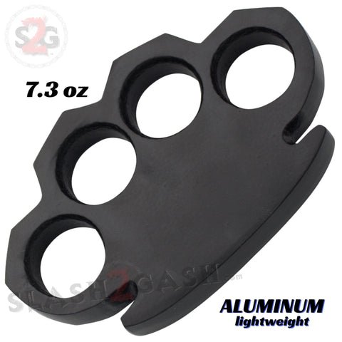 Steam Punk Knuckles Lightweight MASSIVE Aluminum Paper Weight - 7.3 oz Large Knuckle Duster Brass Knucks