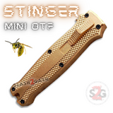 Gold Mini OTF California Legal Knife Small Automatic Switchblade Key Chain Knives - Stinger