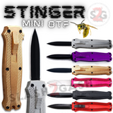 Mini OTF Keychain Knife Stinger Small CNC Switchblade Dagger Automatic Knives - Asst. colors