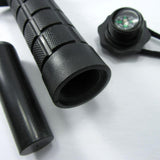 Survivor Hunting Knife Black Tactical Rambo Style w/ Survival Kit