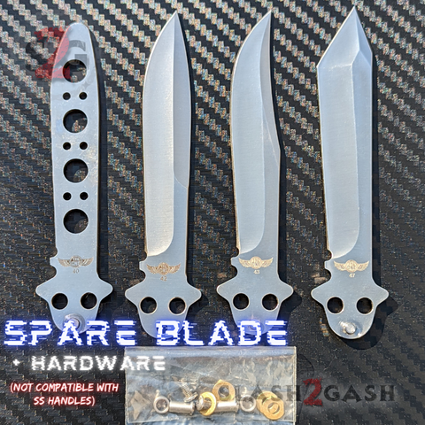 Spare Blade for TheONE 4X Titanium Balisong (clone) Replacement - 40 42 43 46 47