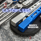 The ONE Channel Balisong Arrow Aluminum Butterfly Knife D2 - (clone) BUSHINGS latchless Trainer