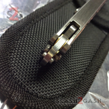 The ONE Butterfly Knife Small 7" Channel Balisong w/ Clip - Tanto 31 (clone) Stainless Steel SS Keen Blades