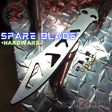 The ONE CHAB Balisong Spare Blade Training Titanium Channel D2 w/ Bushings Satin Butterfly Knife Trainer Practice S2G slash2gash