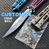 Balisong Spare Hardware Kit for The ONE EX-10 (clone) BLUE Replacement Pivots Bushings Washers Spacer Pins