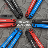 TheONE Channel Balisong KRAKEN clone w/ Black Hardware - Trainer INKED