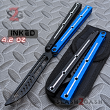 TheONE Channel Balisong KRAKEN clone w/ Black Hardware - Trainer INKED