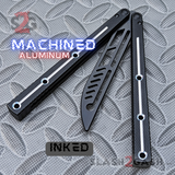 TheONE Channel Balisong KRAKEN clone w/ Black Hardware - Trainer INKED