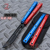 TheONE Channel Balisong KRAKEN clone w/ Black Hardware - Trainer INKED