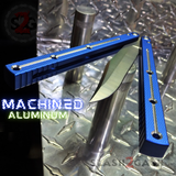 The ONE Kraken (clone) Balisong Butterfly Knife Channel w/ Zen Pins - Blue krake laken Bowie