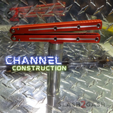 The ONE Channel Balisong KRAKEN (clone) Butterfly Knife w/ Bushings - Red krake laken Bowie Sharp