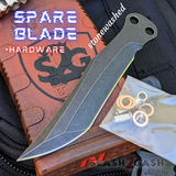Monarch Clone Balisong Spare Stonewash Sharp Blade The One Replacement Hardware Bushings Washers Pivots Screws Live Black Blade