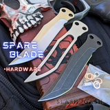 Monarch Clone Balisong Spare Stonewash Sharp Blade The One Replacement Hardware Bushings Washers Pivots Screws Live Satin Finish Trainer Blade