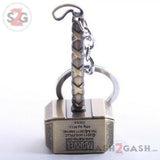 Marvel The Avengers Thor Thor's Hammer Metal Keyring Bronze Keychain