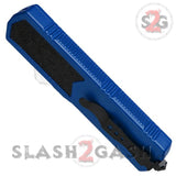 Titan OTF Dual Action Blue Automatic Knife Plain Edge Dagger