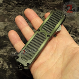 Titan OTF Dual Action Camo Tactical Automatic Knife - Dagger Plain