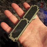 Taiwan Titan OTF D/A Grey Automatic Knife Switchblade Gray - upgraded Dual Action out-the-front knives