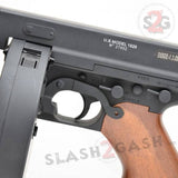 Thompson 1928 Chicago Typewriter Full Metal SMG Sub Machine Tommy Gun AEG Airsoft Rifle Slash2Gash S2G