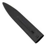 Trench Knife 11 Inch Carbon Steel Dagger Real Black Knuckles U.S. 1918 Fixed Blade Metal Scabbard - Combat Ready