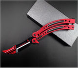 22 colors CSGO Butterfly Knife TRAINER Dull Spring Latch PRACTICE Balisong
