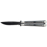 Diamond Grip Balisong Grippy Butterfly Knife w/ Spring Latch - Asst. colors