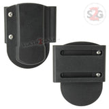 Universal Butterfly Knife Sheath ABS Holster w/ Belt Attachment - Fits MOST Balisongs