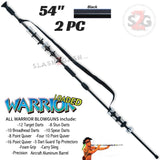 Warrior 54" Blowgun .40 cal LOADED w/ 40 Darts - 2PC Black - Avenger Blowguns USA