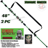 Zombie 48" Blowgun .40 cal LOADED w/ 30 Darts - 2PC Green - Avenger Blowguns USA