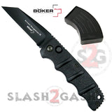 Boker Kalashnikov Automatic Conversion Knife AUS-8 - Black Wharncliffe Reverse Tanto Plain Switchblade AK47 AK74