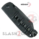 Boker Kalashnikov Automatic Conversion Knife AUS-8 - Black Wharncliffe Reverse Tanto Plain Switchblade AK47 AK74