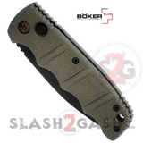 Boker Kalashnikov Automatic Conversion Knife Gun Metal Grey - AUS-8 Drop Point Serrated Switchblade AK47 AK74