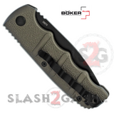 Boker Kalashnikov Automatic Conversion Knife Gun Metal Grey - AUS-8 Drop Point Serrated Switchblade AK47 AK74