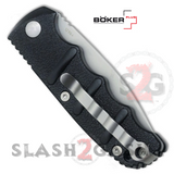Boker Kalashnikov Mini Automatic Knife Small Switchblade - Black w/ Silver Drop Point Bead Blasted AK47 AK74