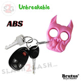 Brutus the Bulldog Self Defense Keychain ABS Knuckles - Hot Pink Punchy Puppy Unbreakable