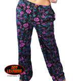 Hot Leathers Ladies Roses Lounge Pants Pajama Bottoms