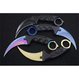9 colors CSGO Counter Strike KARAMBIT Tactical Claw Neck Knife w/ Sheath